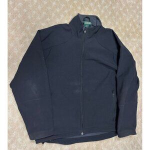 L.L. Bean Jacket Men's M Reg Softshell Fleece Lined Full Zip Gray Windbreaker